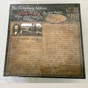 Americana The Gettysburg Address 750 Piece Jigsaw Puzzle New
